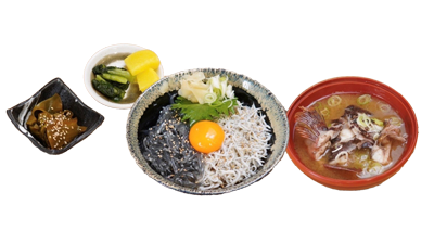 生しらすと釜揚げしらすの2色丼